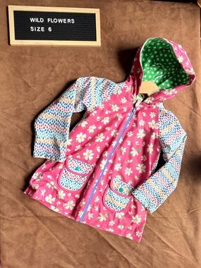 Wild Flowers Rain Jacket